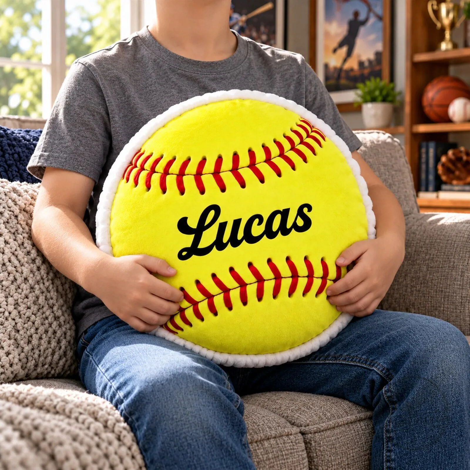 Personalized Baseball Name Throw Pillow 7 Personalized Baseball Name Throw Pillow