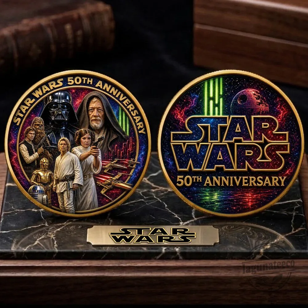 50th Anniversary Commemorative Coin for Star Wars Collectors