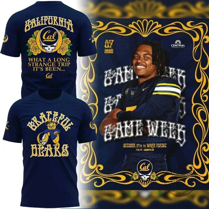 California Golden Bears Football Grateful Dead Steal Your Face T-Shirt