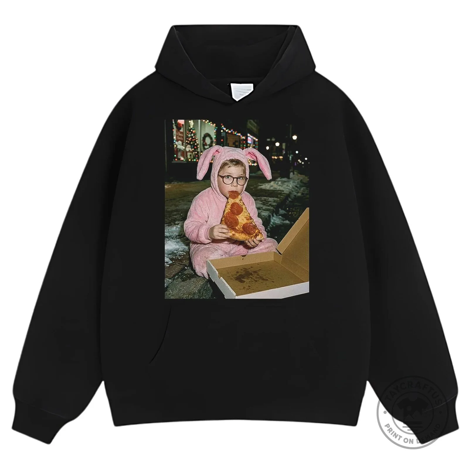 A Christmas Story Ralphie Bunny Suit Pizza Eating T-Shirt 13 A Christmas Story Ralphie Bunny Suit Pizza Eating T-Shirt