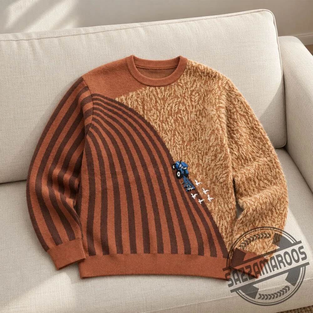 Vintage Brown Striped Fuzzy Sweater 3 Vintage Brown Striped Fuzzy Sweater