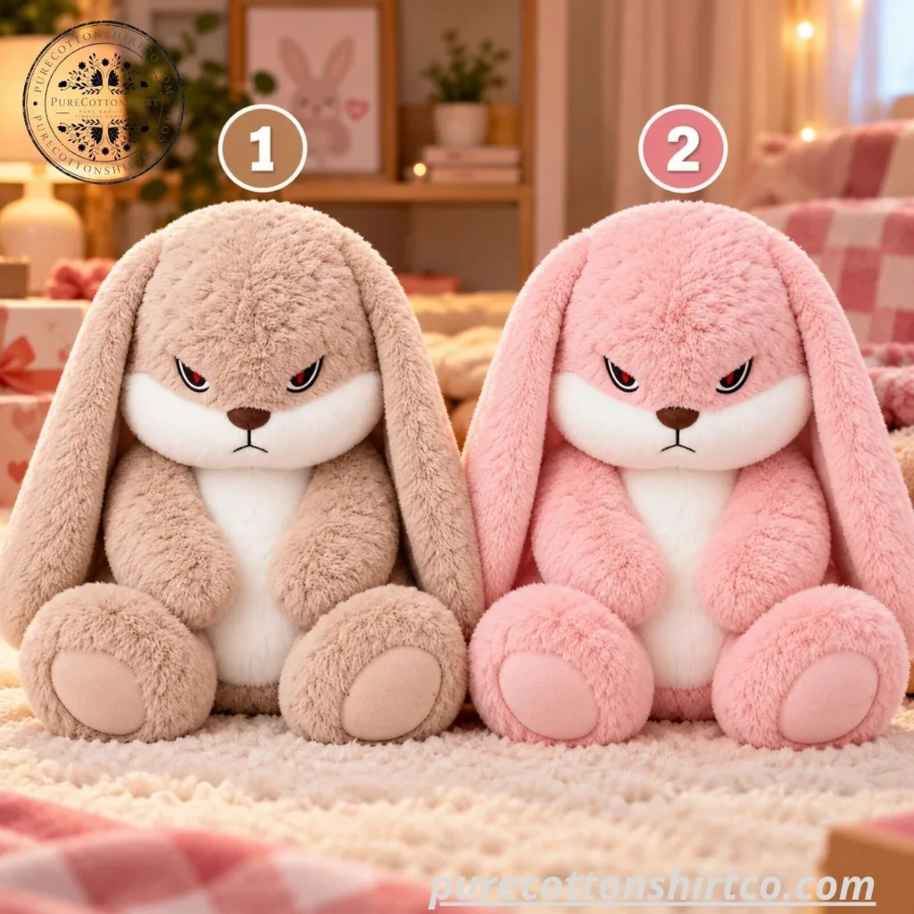 Cute Angry Lop Ear Bunny Plush Toy - Fluffy Grumpy Rabbit Stuffed Animal (Choose Bunny) Cute Angry Lop Ear Bunny Plush Toy - Fluffy Grumpy Rabbit Stuffed Animal (Choose Bunny)