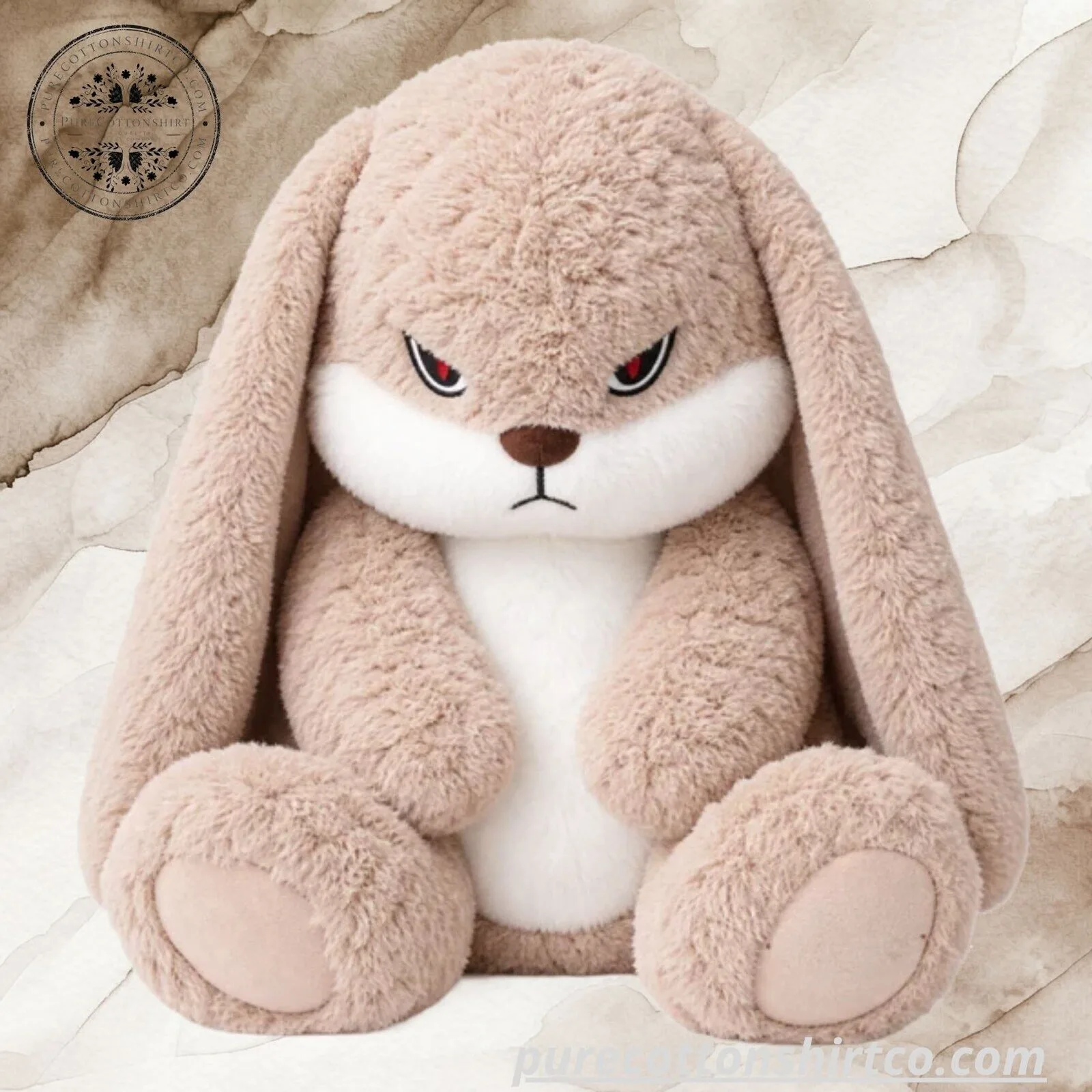 Cute Angry Lop Ear Bunny Plush Toy - Fluffy Grumpy Rabbit Stuffed Animal (Choose Bunny) 6 Cute Angry Lop Ear Bunny Plush Toy - Fluffy Grumpy Rabbit Stuffed Animal (Choose Bunny)