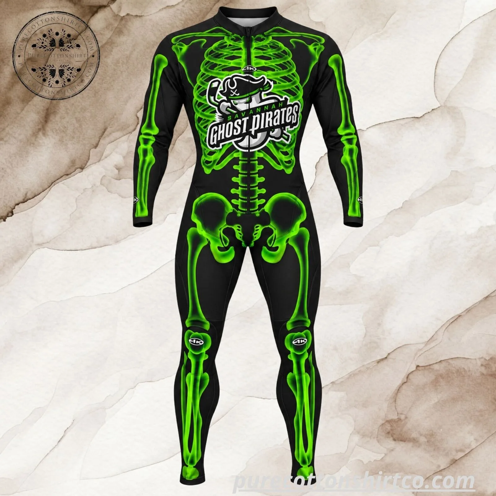 Savannah Ghost Pirates Skeleton Hockey Suit - Skeleton Jumpsuit 7 Savannah Ghost Pirates Skeleton Hockey Suit - Skeleton Jumpsuit