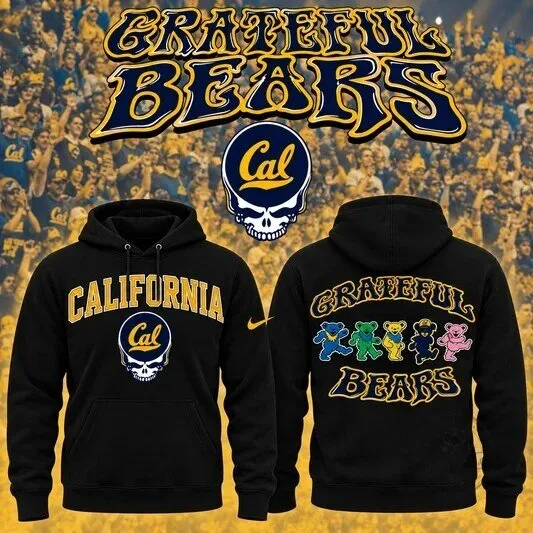 California Golden Bears Grateful Dead Cal Football Black Hoodie