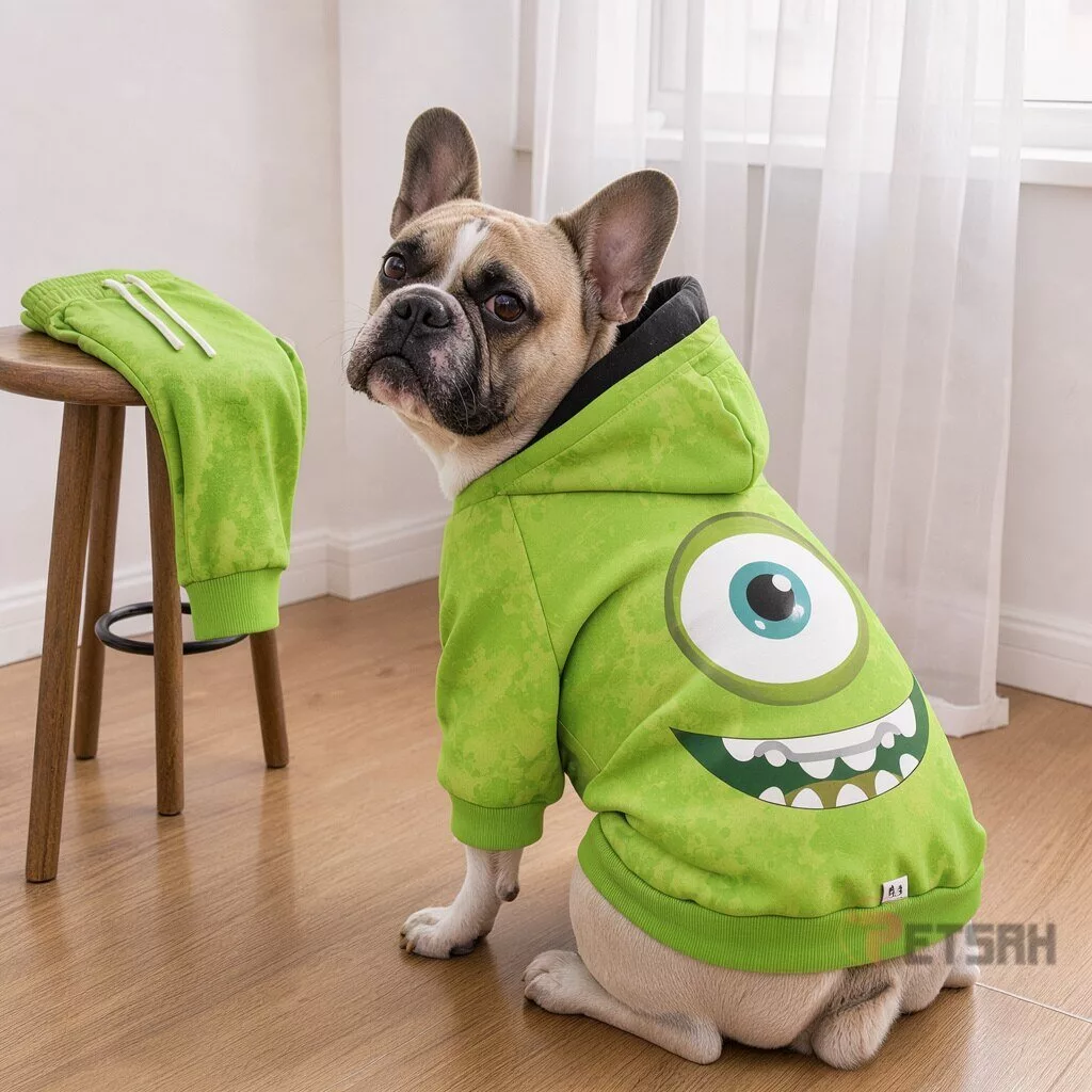 Monsters Inc Mike Wazowski Sweatshirt Dog Costume Hoodie