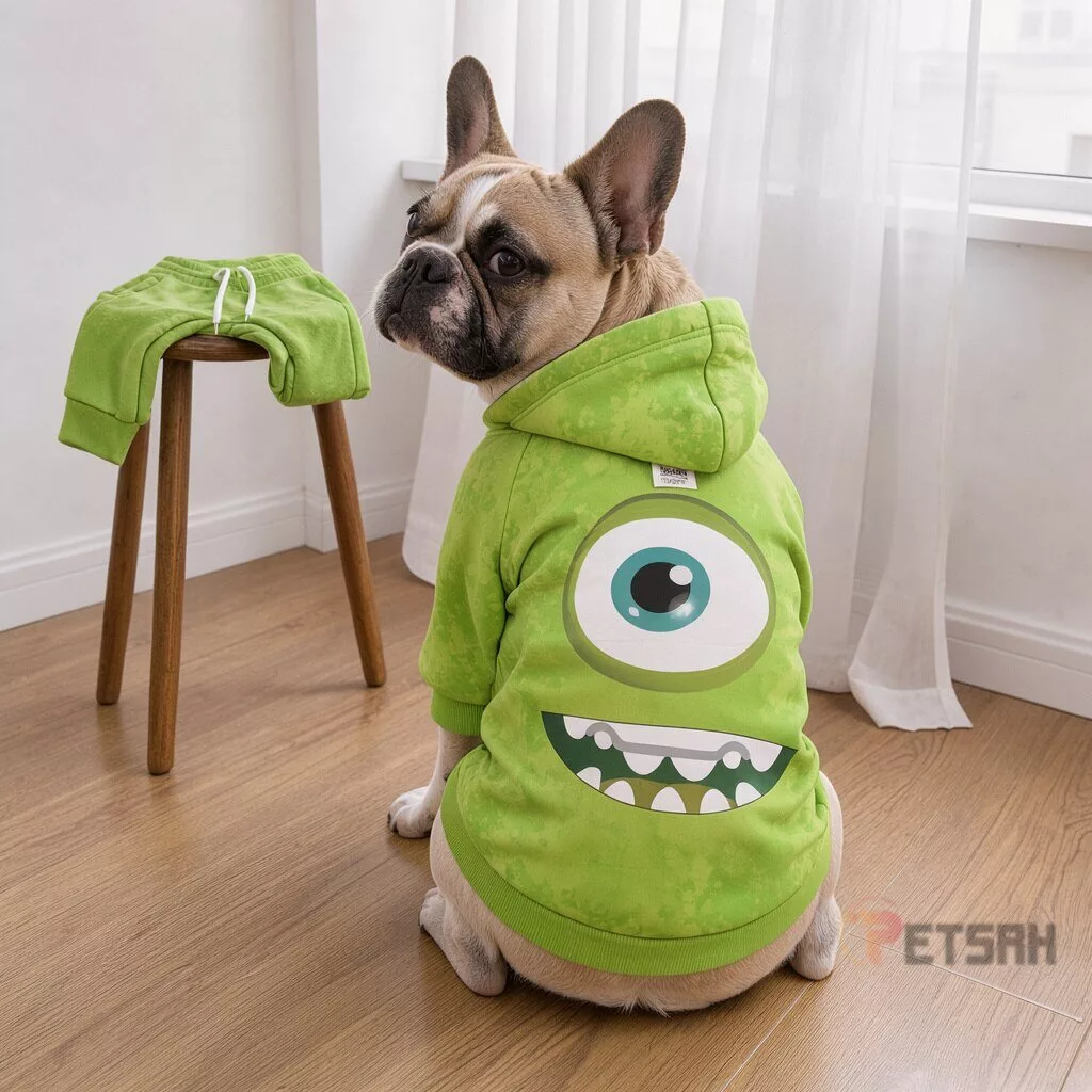 Monsters Inc Mike Wazowski Sweatshirt Dog Costume Hoodie 8 Monsters Inc Mike Wazowski Sweatshirt Dog Costume Hoodie