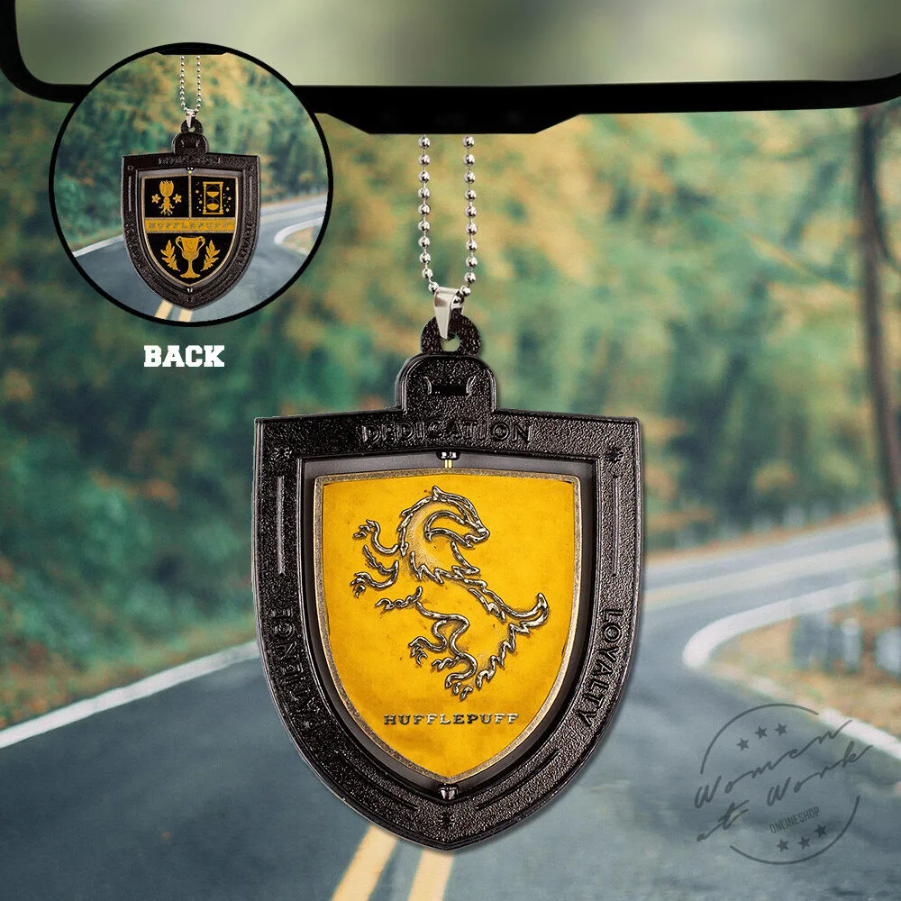 Harry Potter Hufflepuff House Crest Car Hanging Ornament