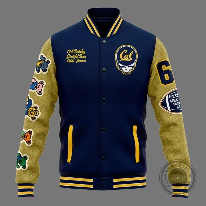 Grateful Dead Varsity Jacket for California Golden Bears Football Fans 6 Grateful Dead Varsity Jacket for California Golden Bears Football Fans