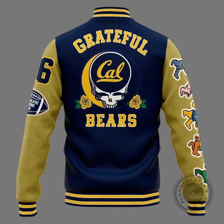 Grateful Dead Varsity Jacket for California Golden Bears Football Fans 7 Grateful Dead Varsity Jacket for California Golden Bears Football Fans
