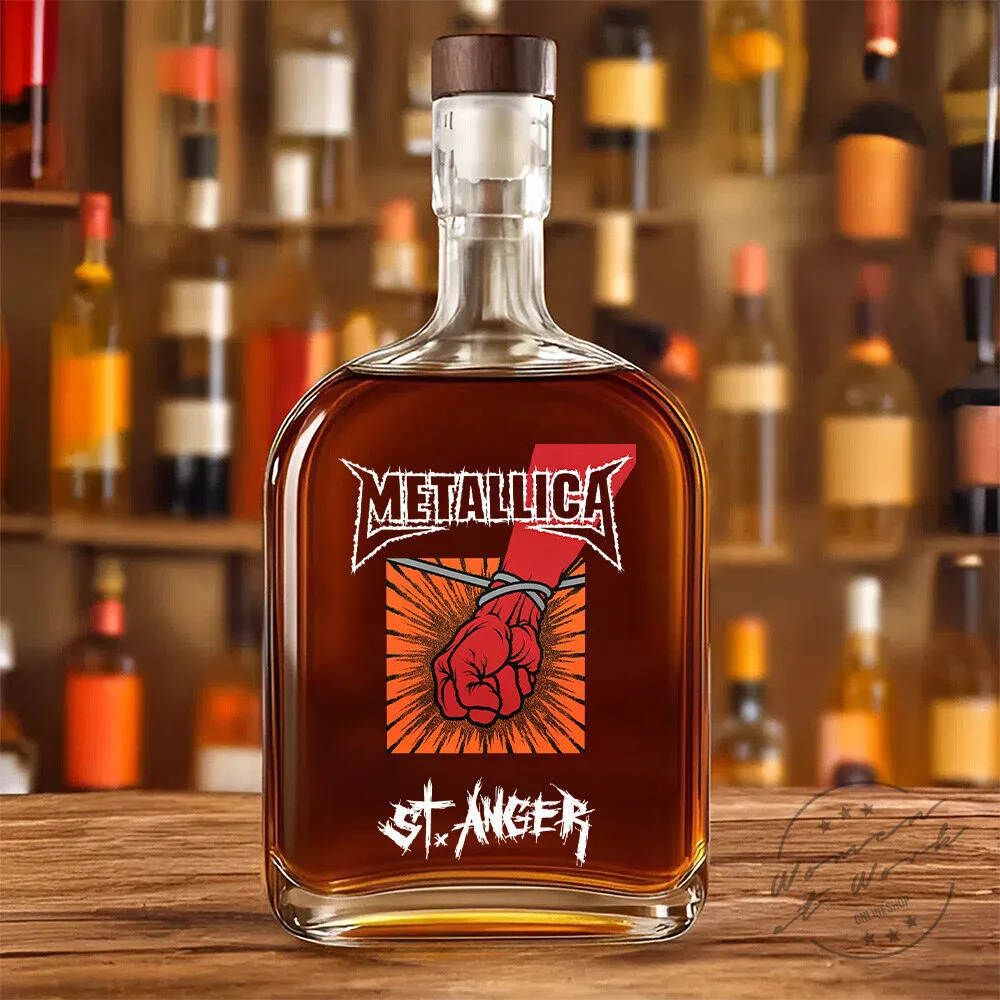 Metallica St. Anger Album Art Whiskey Decanter Bottle