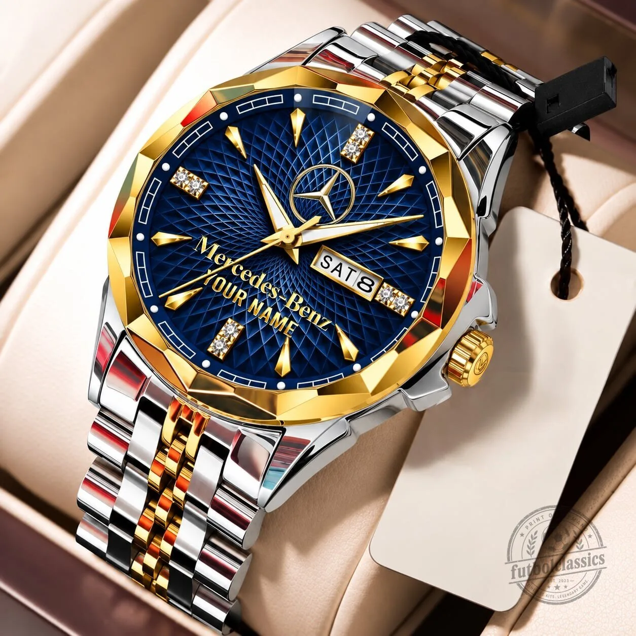 Mercedes-Benz Custom Name Elegant Design Watch for Men