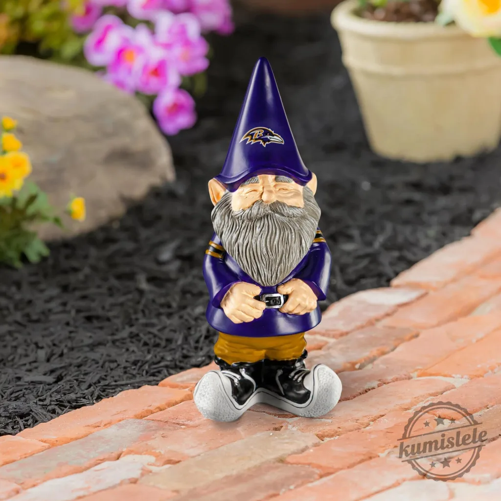 Baltimore Ravens NFL Football Team Garden Gnome Figurine Baltimore Ravens NFL Football Team Garden Gnome Figurine