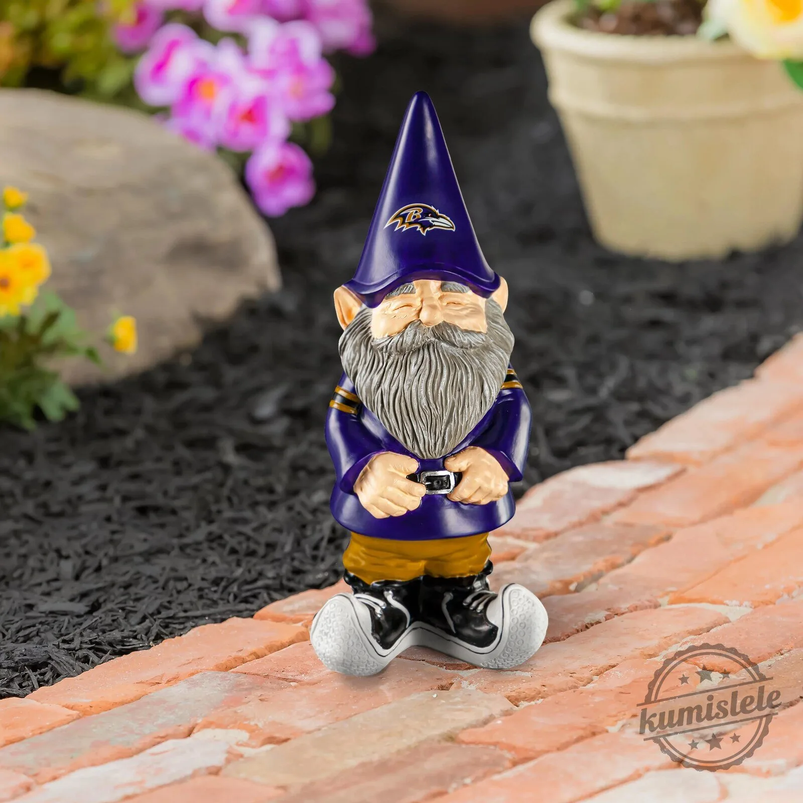 Baltimore Ravens NFL Football Team Garden Gnome Figurine 4 Baltimore Ravens NFL Football Team Garden Gnome Figurine
