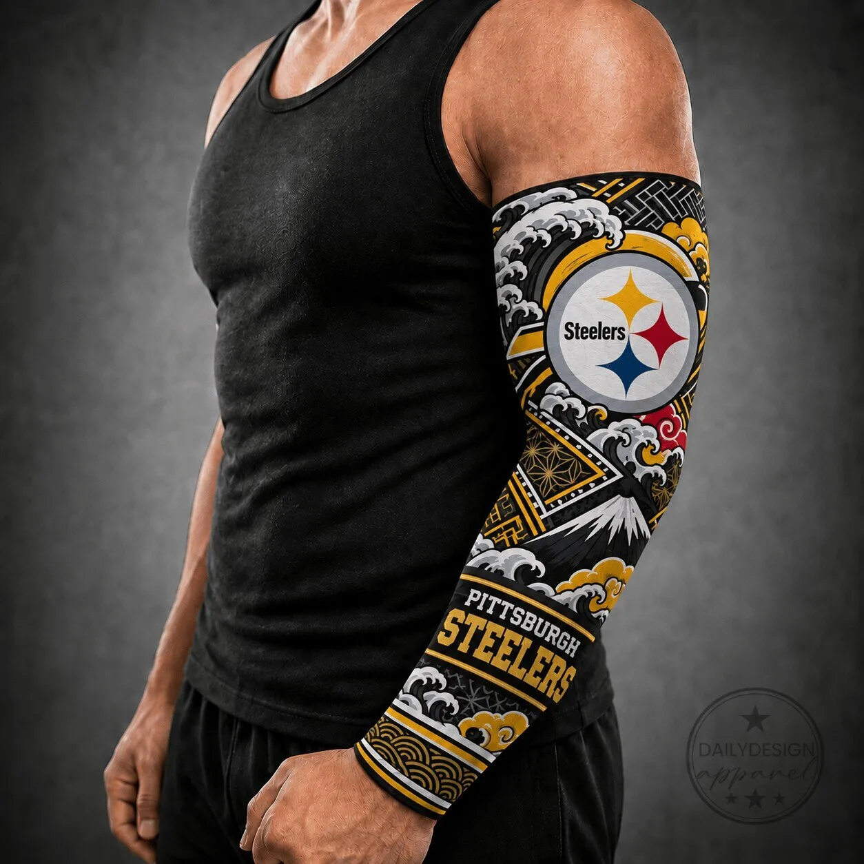 Pittsburgh Steelers Japanese Art Style Arm Sleeve for Football Fans