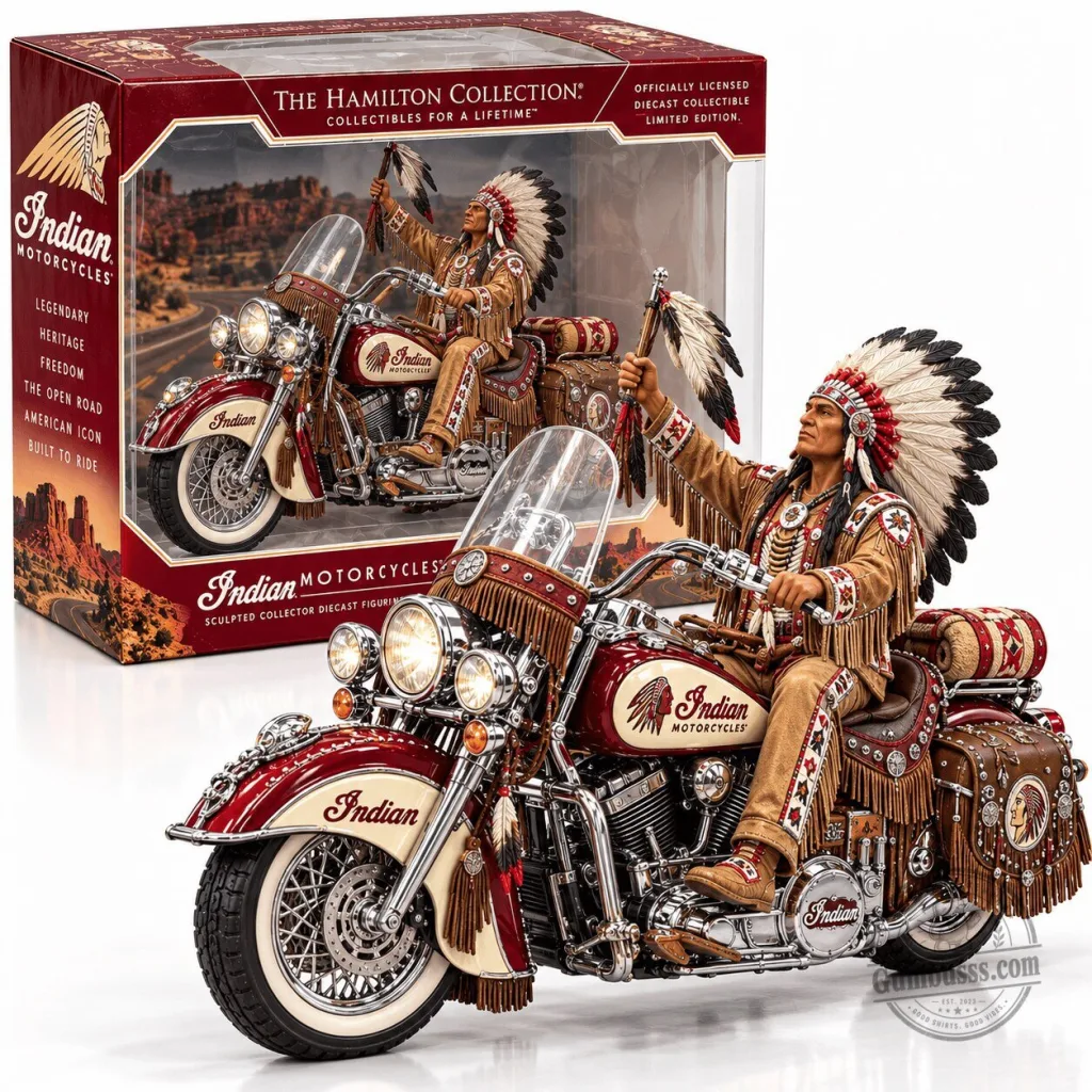 Indian Motorcycles Heritage Diecast Collectible Motorcycle Figurine Indian Motorcycles Heritage Diecast Collectible Motorcycle Figurine
