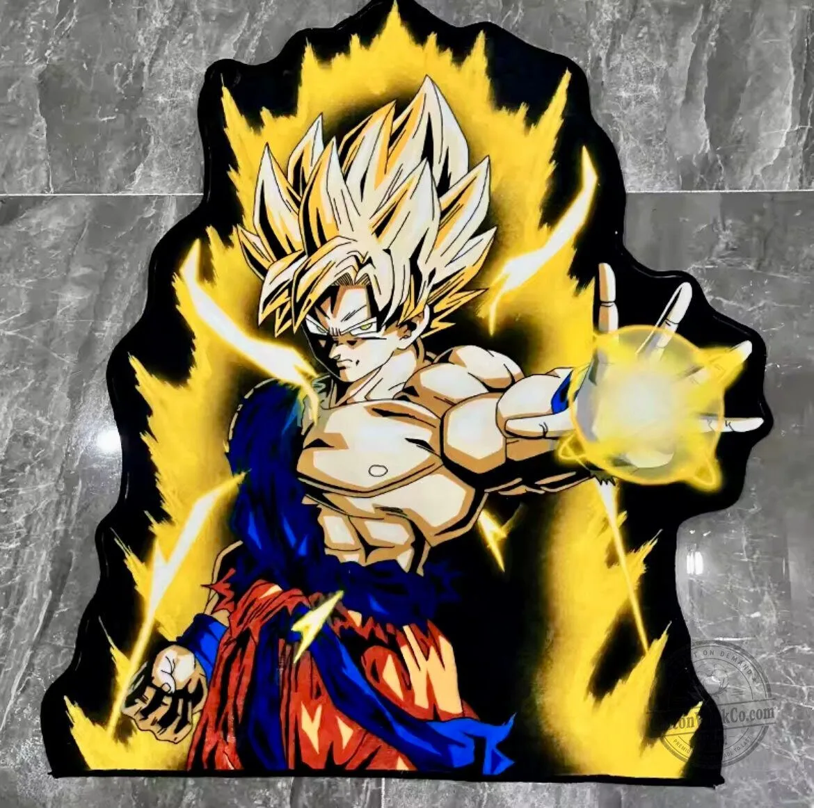 Dragon Ball Z Goku Super Saiyan Character Area Rug