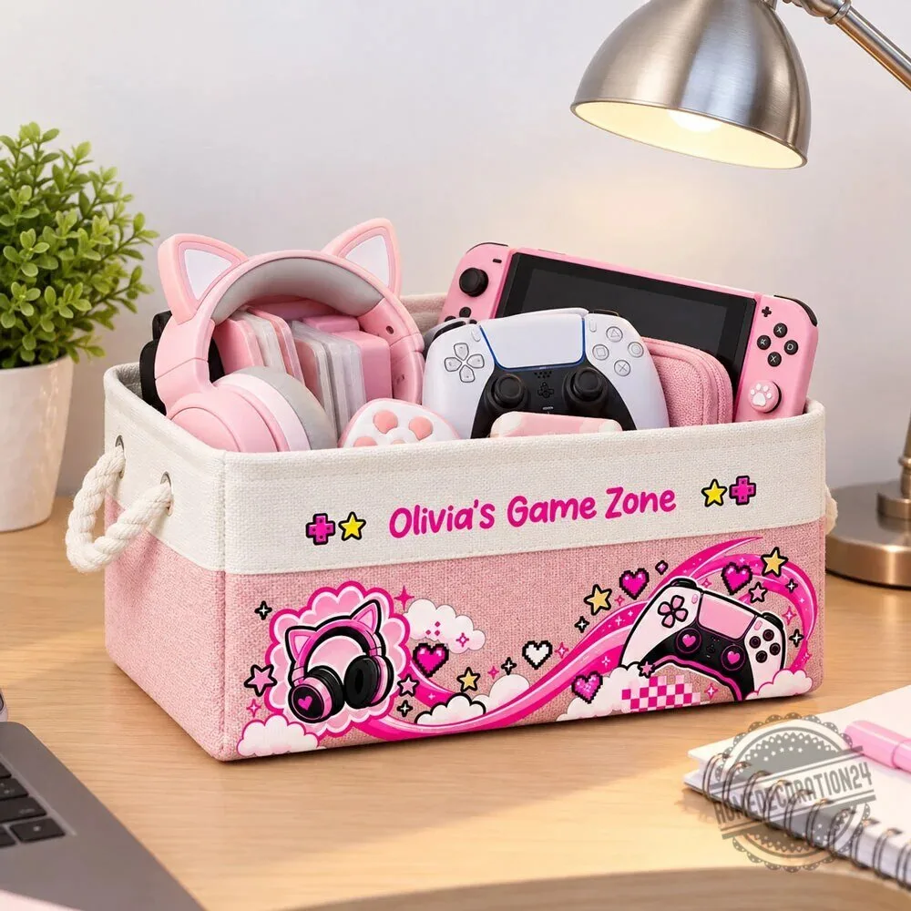 Personalized PC Gaming Storage Basket for Kids and Teens 19 Personalized PC Gaming Storage Basket for Kids and Teens