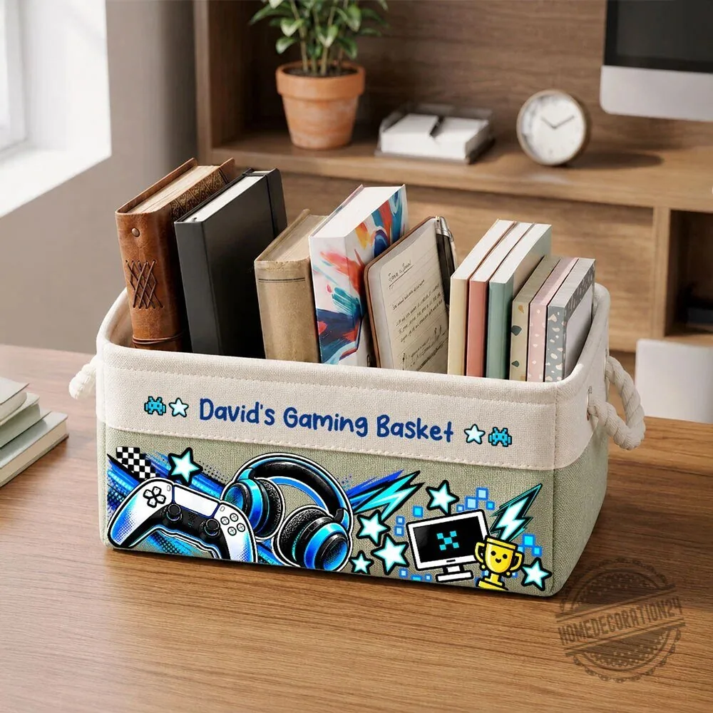 Personalized PC Gaming Storage Basket for Kids and Teens 20 Personalized PC Gaming Storage Basket for Kids and Teens