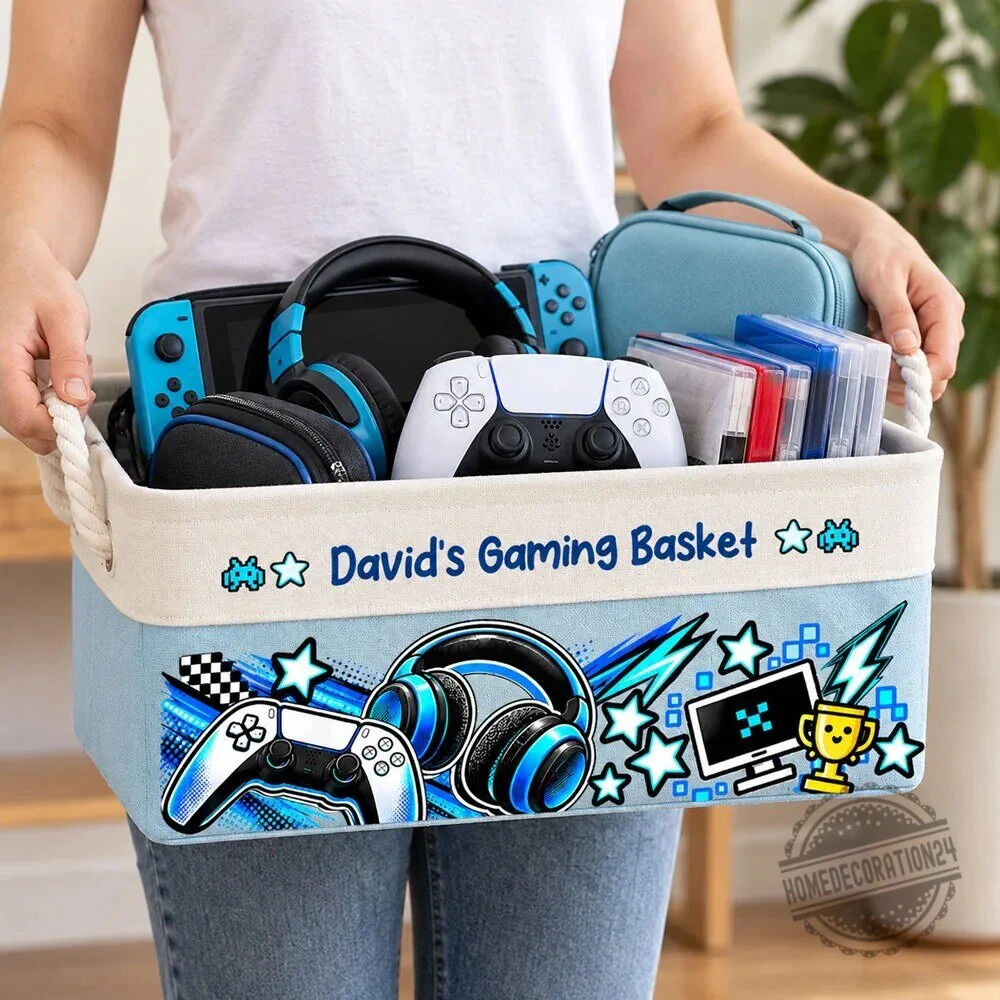 Personalized PC Gaming Storage Basket for Kids and Teens 21 Personalized PC Gaming Storage Basket for Kids and Teens