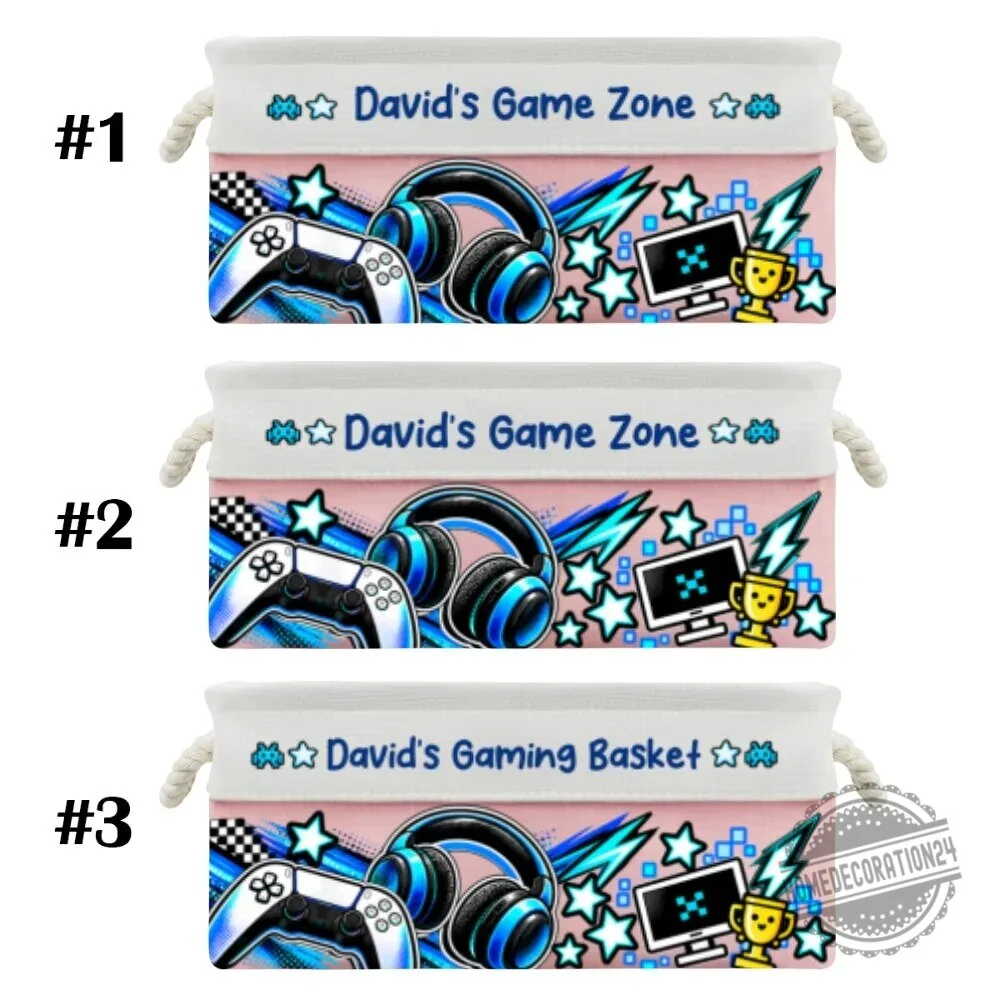 Personalized PC Gaming Storage Basket for Kids and Teens 26 Personalized PC Gaming Storage Basket for Kids and Teens
