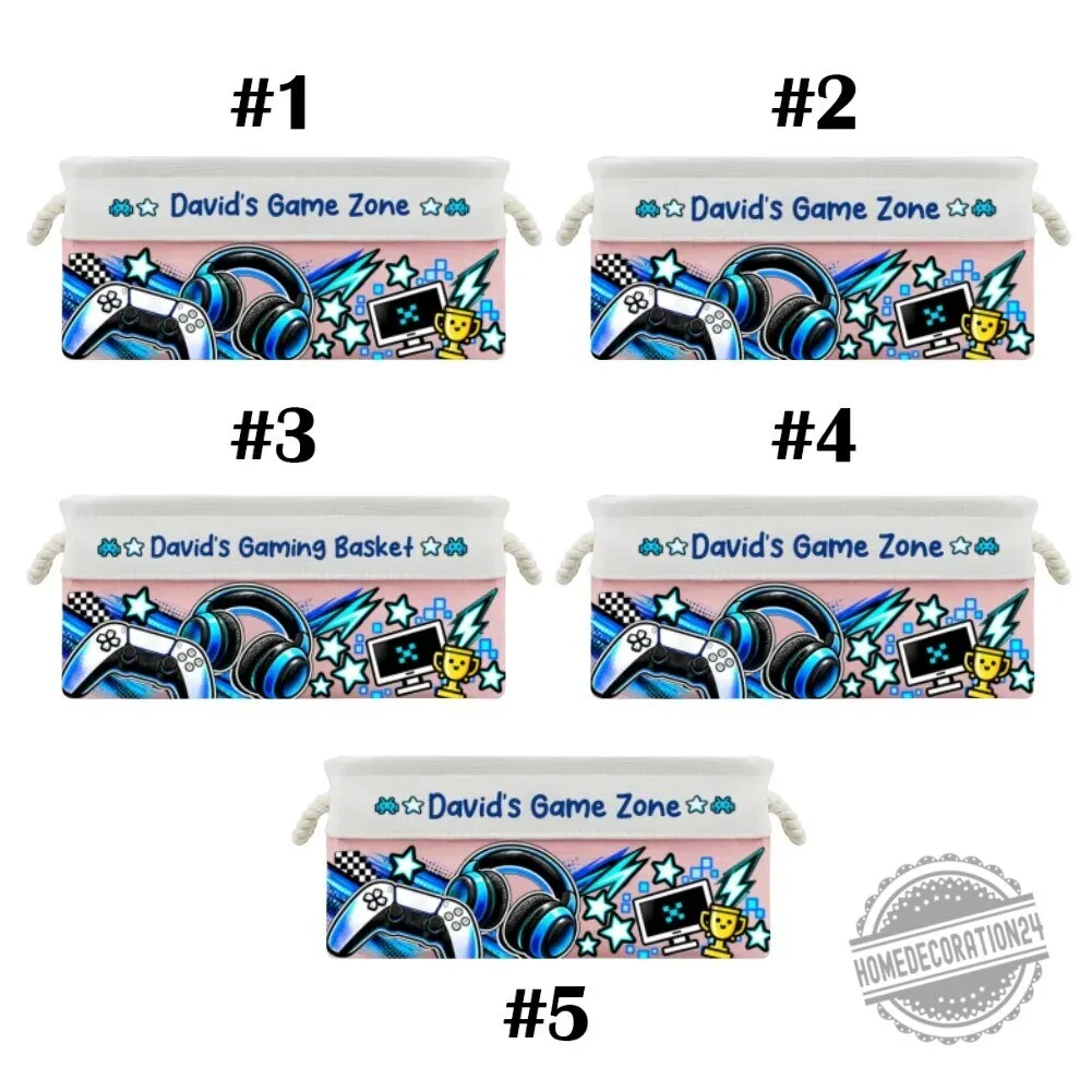 Personalized PC Gaming Storage Basket for Kids and Teens 28 Personalized PC Gaming Storage Basket for Kids and Teens