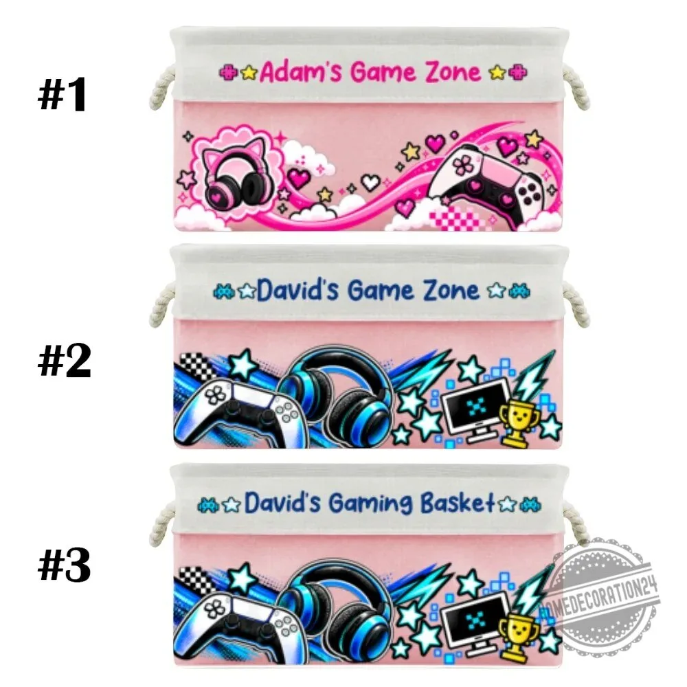 Personalized PC Gaming Storage Basket for Kids and Teens 31 Personalized PC Gaming Storage Basket for Kids and Teens