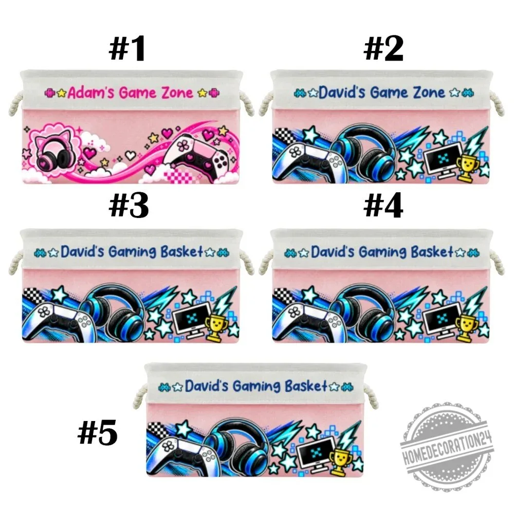 Personalized PC Gaming Storage Basket for Kids and Teens 33 Personalized PC Gaming Storage Basket for Kids and Teens