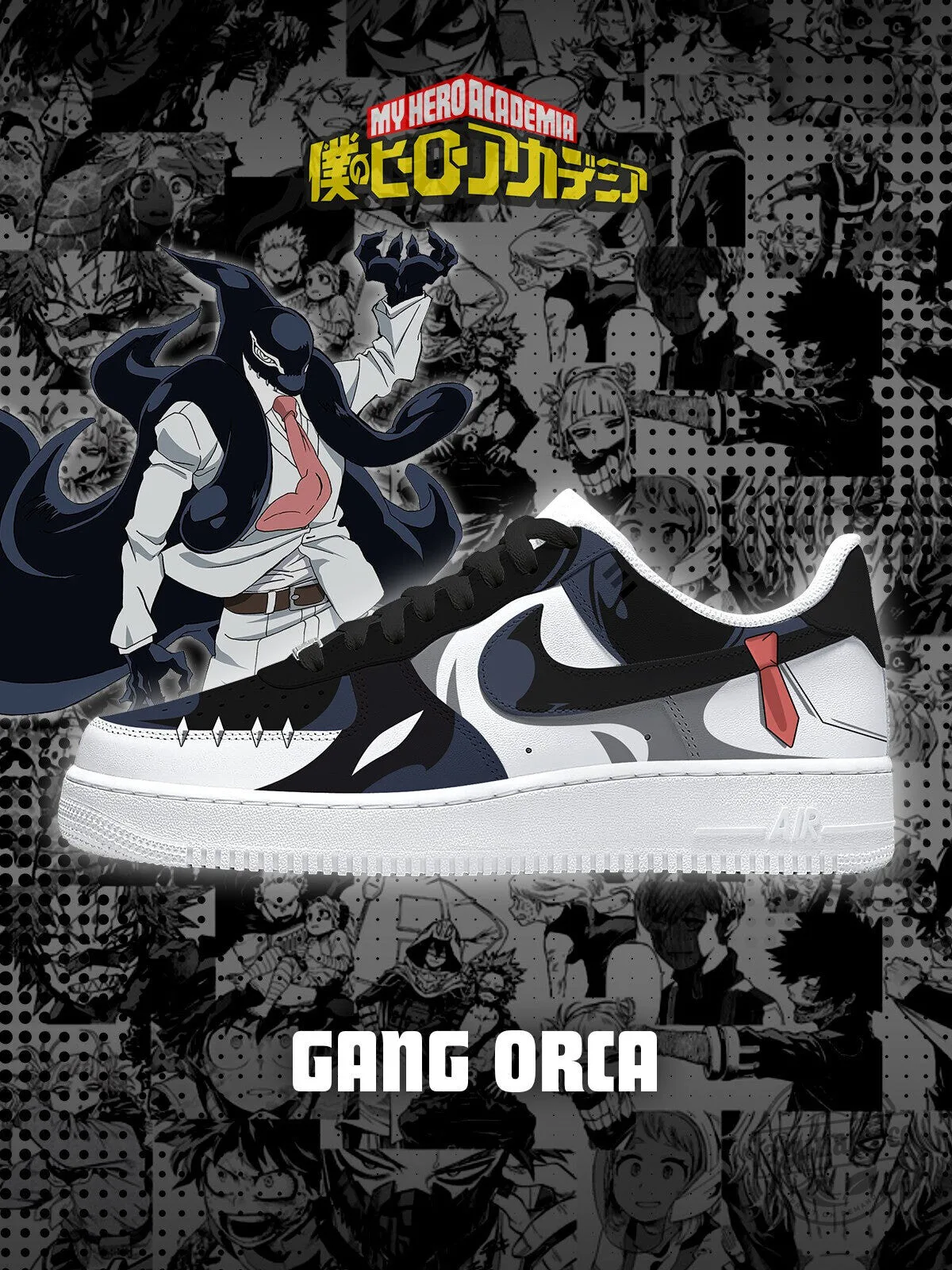 My Hero Academia Gang Orca Character Design Athletic Shoes