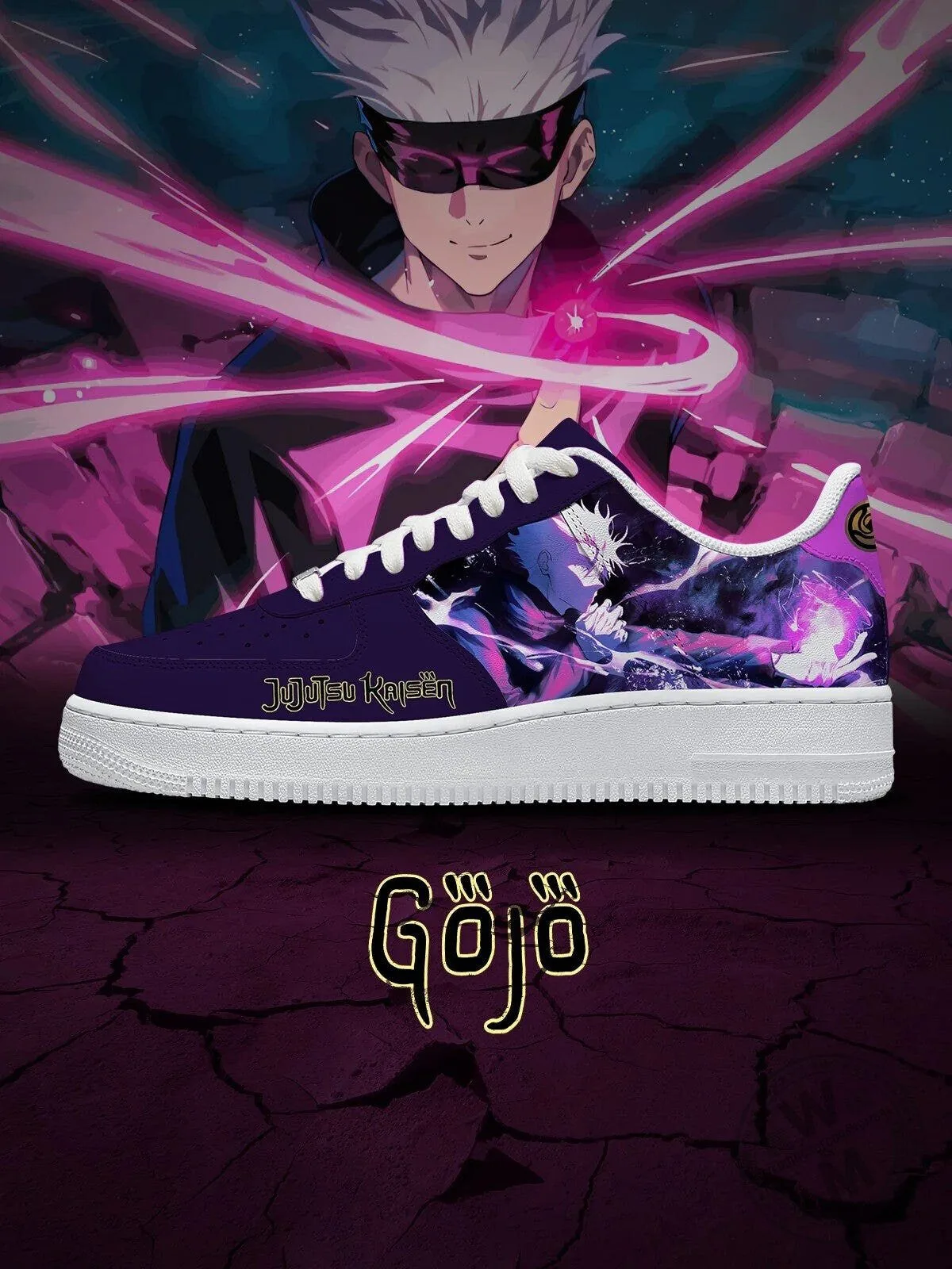 Jujutsu Kaisen Satoru Gojo Anime Character Purple Custom Shoes