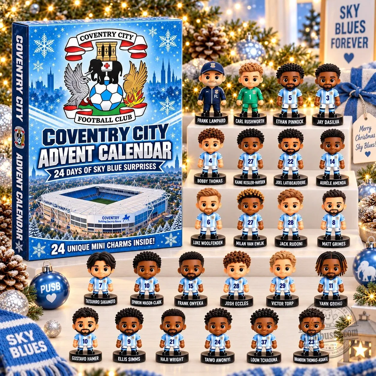 Coventry City Football Club 24 Days of Sky Blue Surprises Advent Calendar