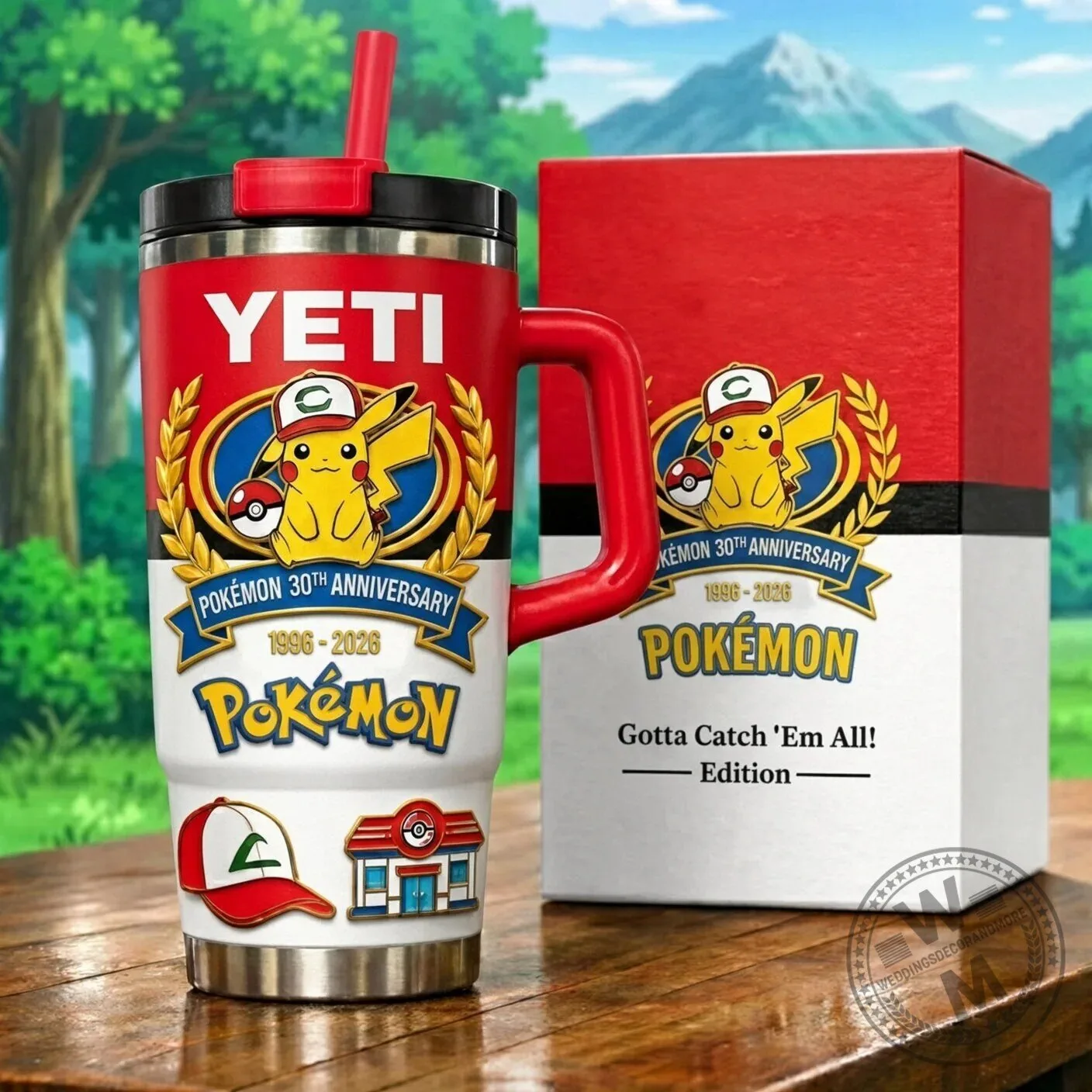 Pikachu 30th Anniversary Gotta Catch Em All Tumbler from Pokemon