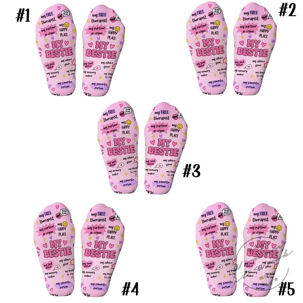 My Free Therapist My Besties Personalized Crew Socks 24 My Free Therapist My Besties Personalized Crew Socks