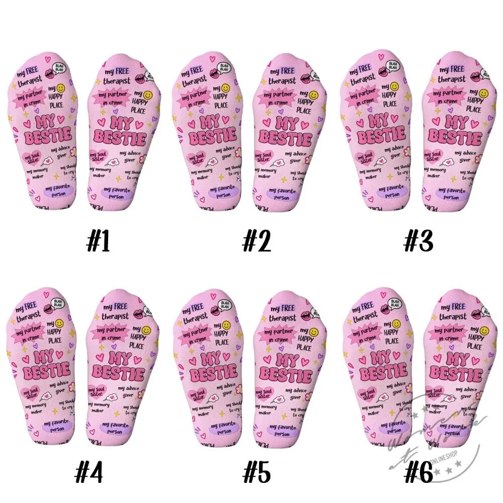 My Free Therapist My Besties Personalized Crew Socks 25 My Free Therapist My Besties Personalized Crew Socks