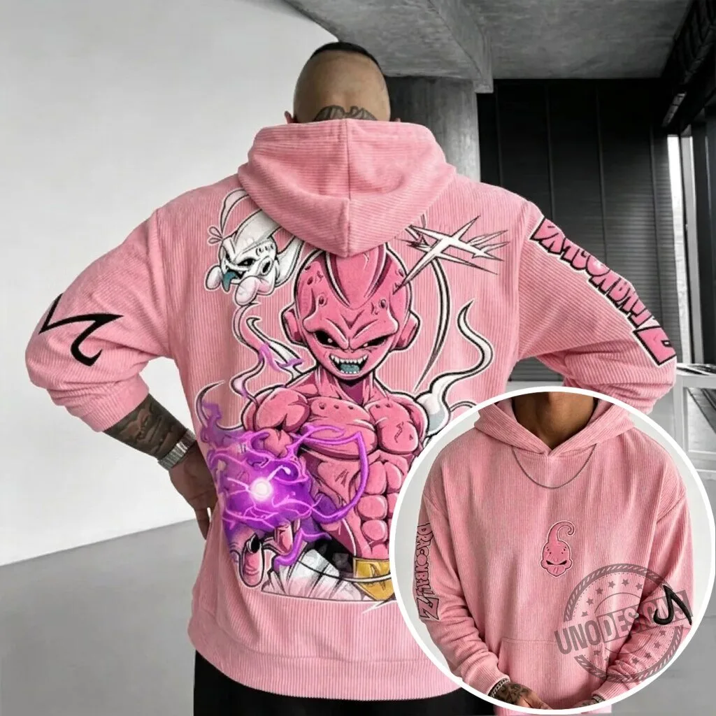 Majin Buu Dragon Ball Z Anime Corduroy Hoodie