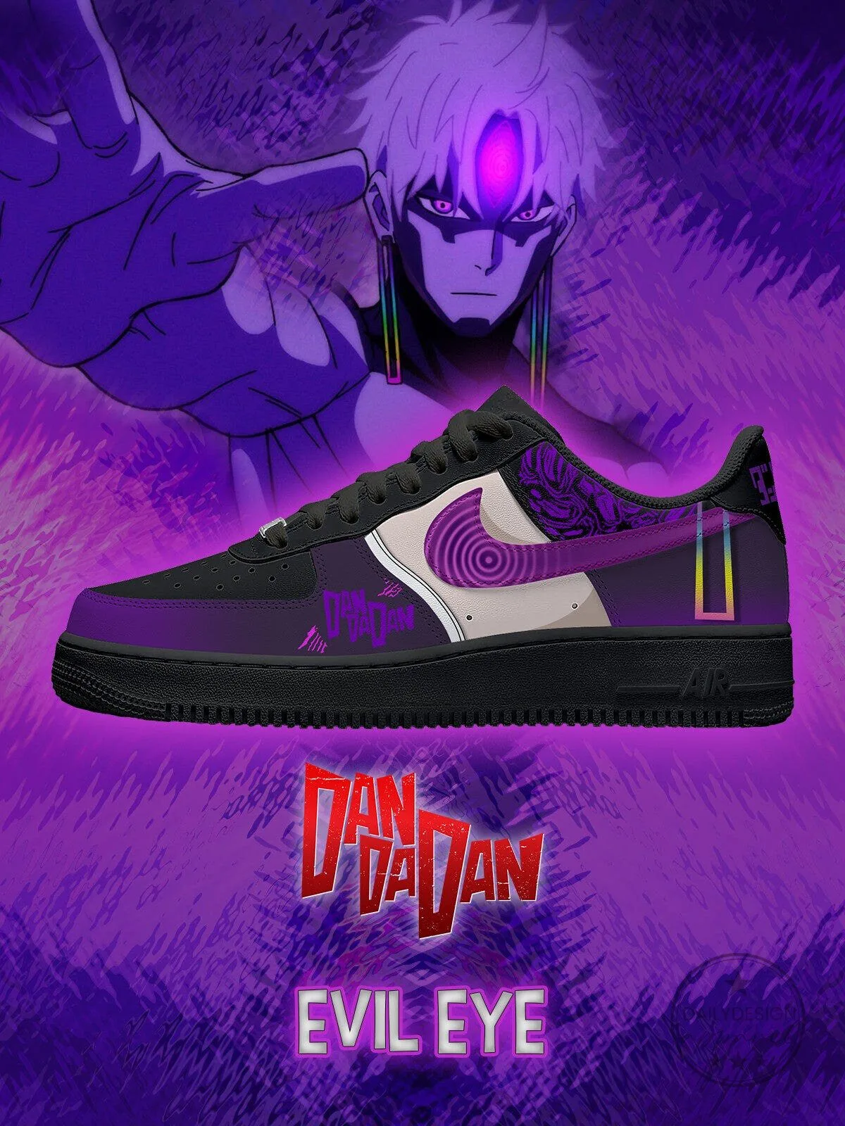 Dandadan Evil Eye Okarun Custom Anime Themed Athletic Shoes
