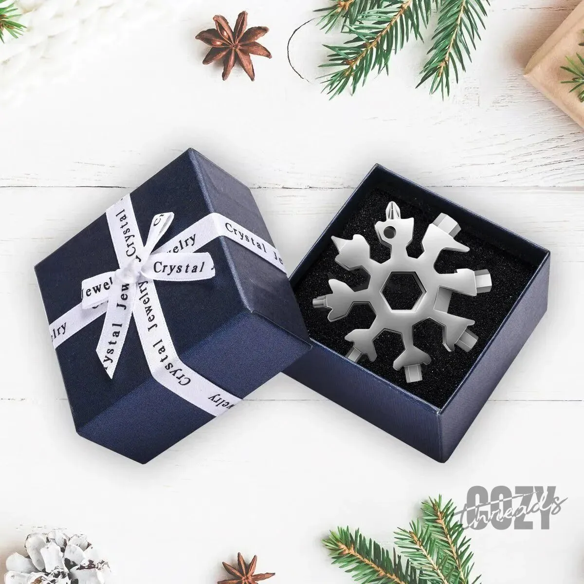 Golden Snowflake 18-in-1 Multi-Tool Pocket Gadget Christmas Gift 15 Golden Snowflake 18-in-1 Multi-Tool Pocket Gadget Christmas Gift