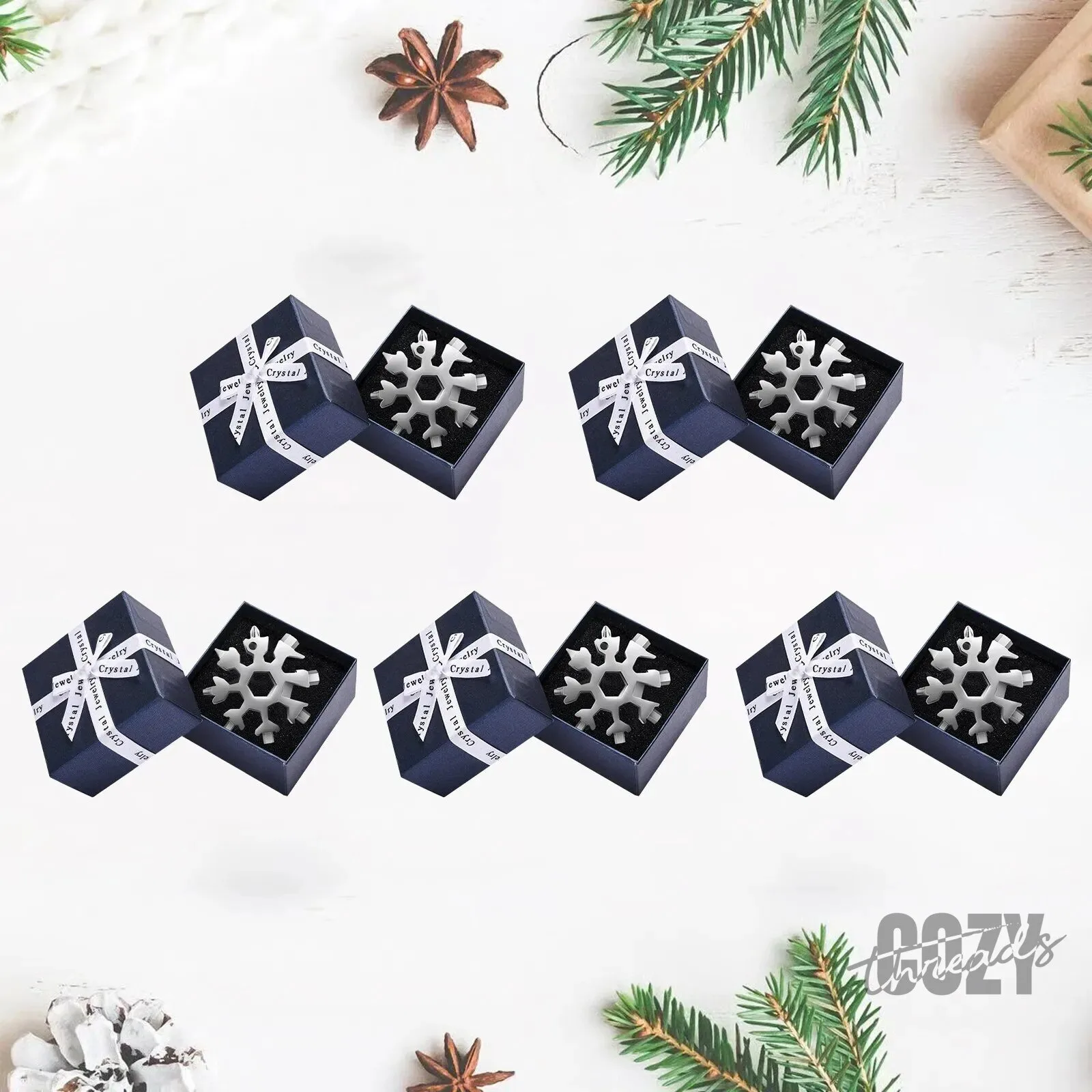 Golden Snowflake 18-in-1 Multi-Tool Pocket Gadget Christmas Gift 19 Golden Snowflake 18-in-1 Multi-Tool Pocket Gadget Christmas Gift