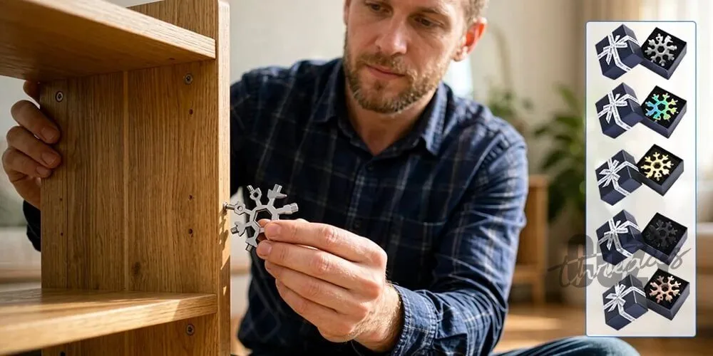 Golden Snowflake 18-in-1 Multi-Tool Pocket Gadget Christmas Gift 23 Golden Snowflake 18-in-1 Multi-Tool Pocket Gadget Christmas Gift