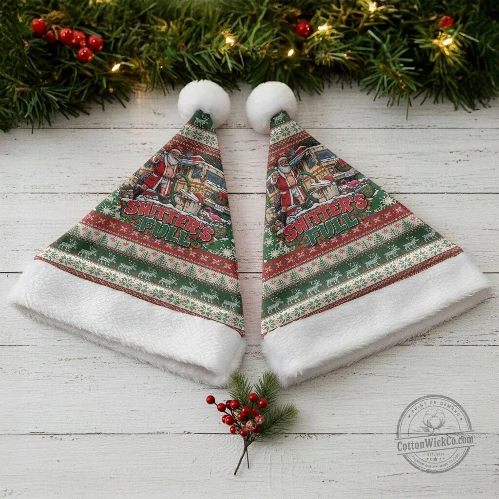 Christmas Vacation Shitter's Full Funny Ugly Christmas Santa Hat 9 Christmas Vacation Shitter