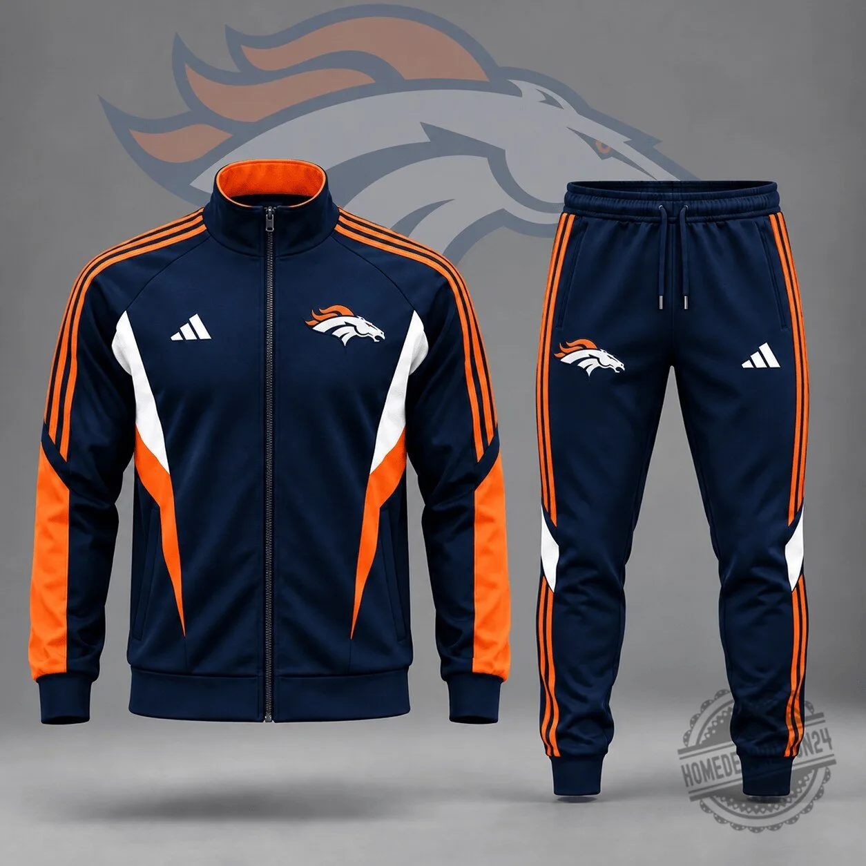 Denver Broncos National Football League Sideline Contrast Panel Tracksuit Jacket