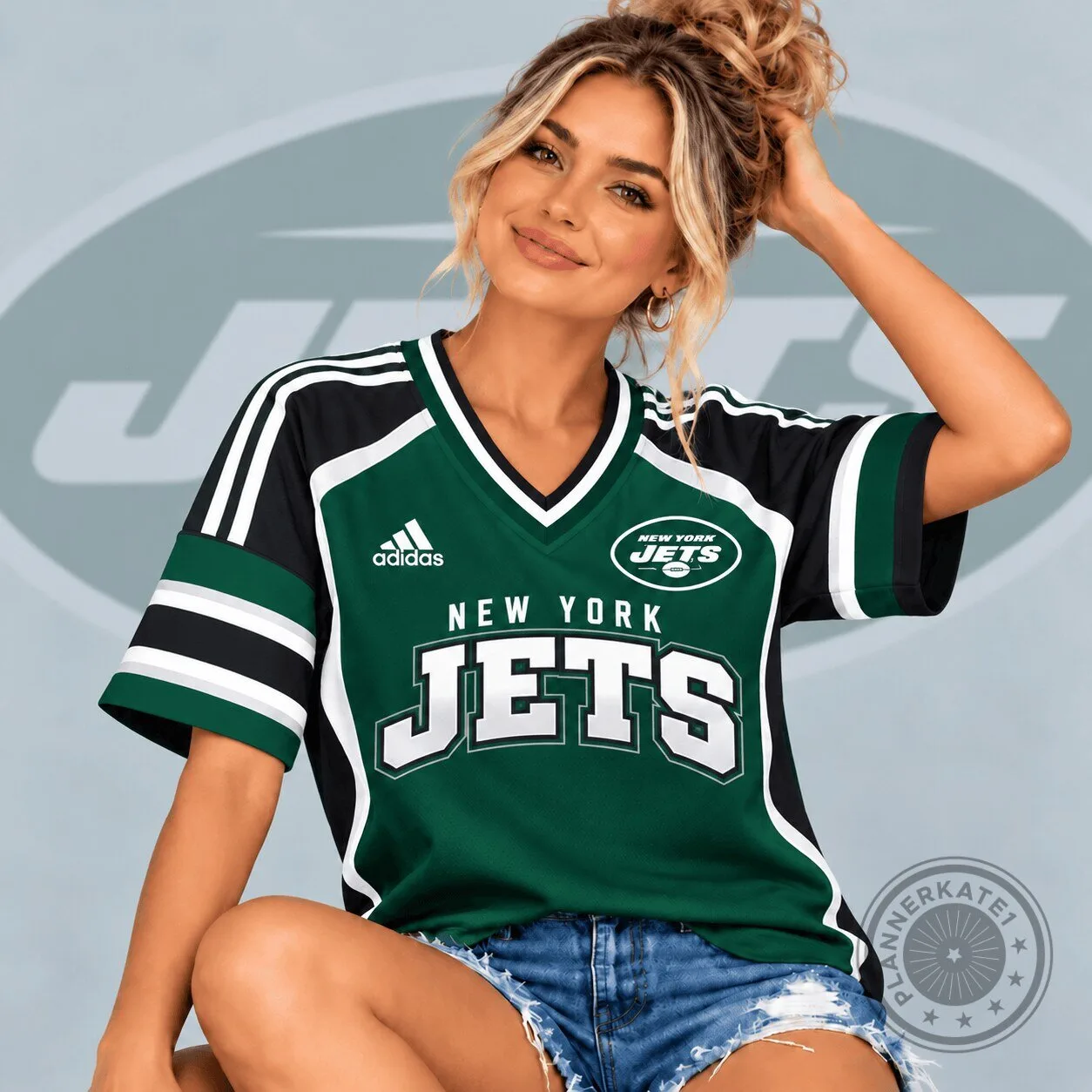 New York Jets American Football Team Green and Black Athletic Jersey