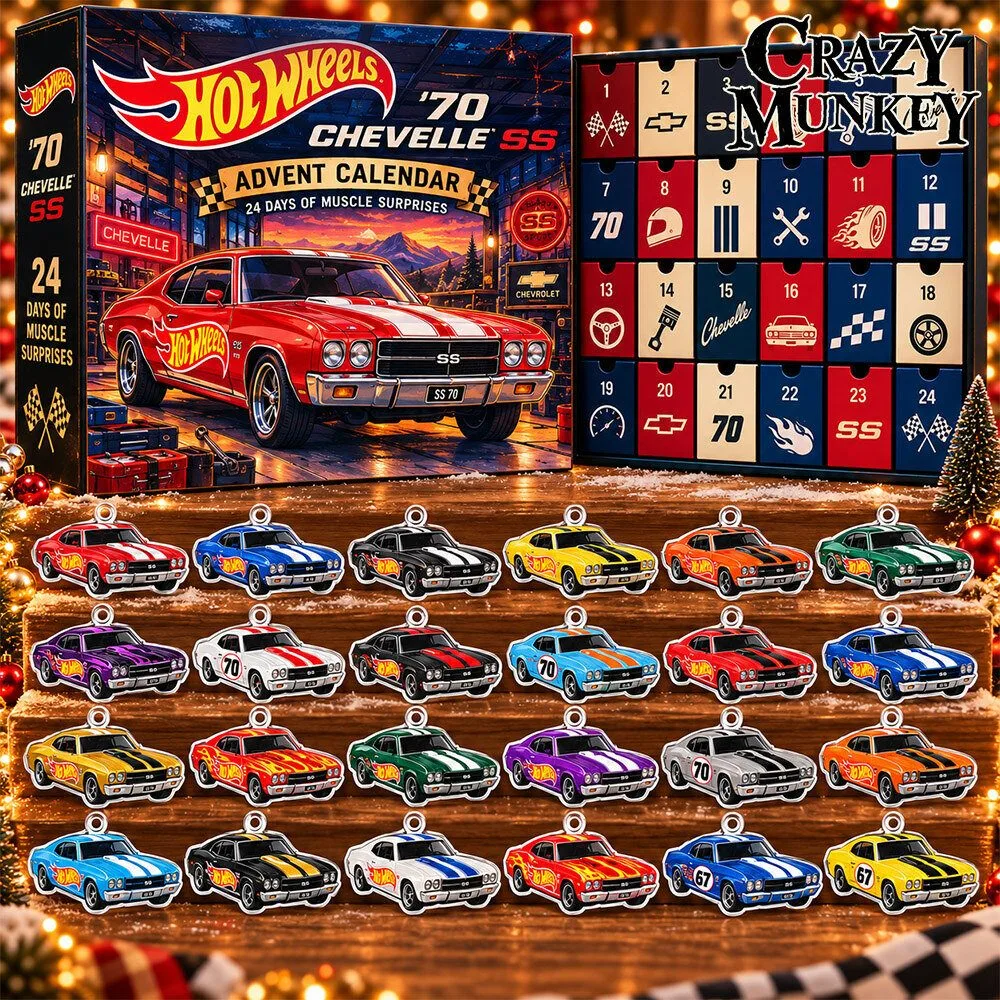 Hot Wheels 1970 Chevrolet Chevelle SS Car Advent Calendar | Collectibles