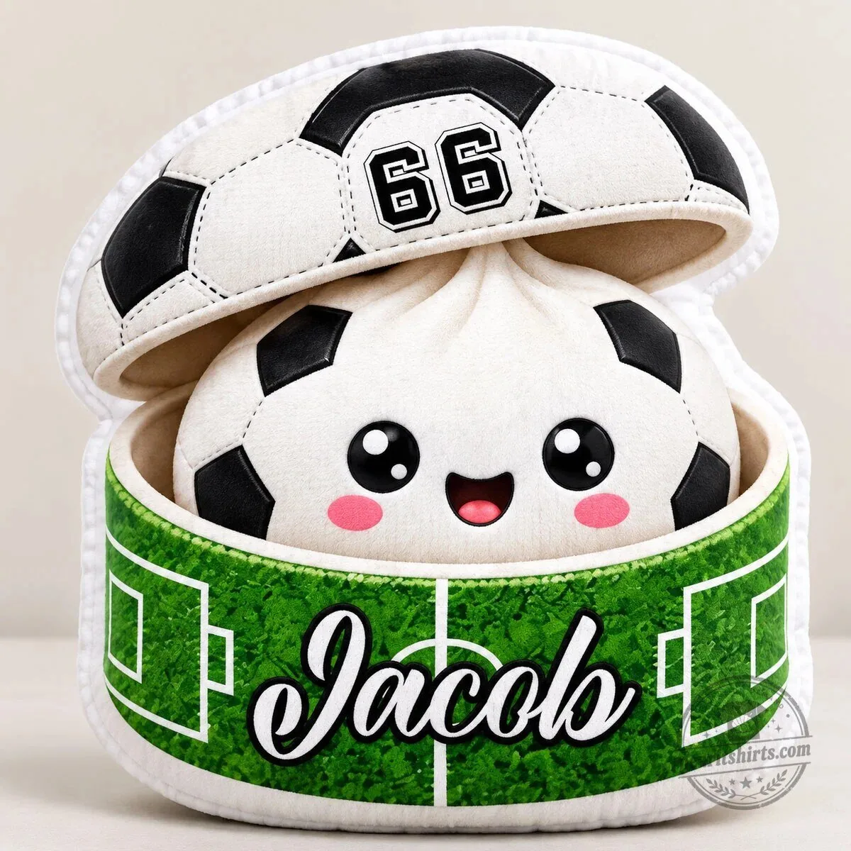 Personalized Sports Ball Plush Pillow with Custom Name and Number 9 Personalized Sports Ball Plush Pillow with Custom Name and Number