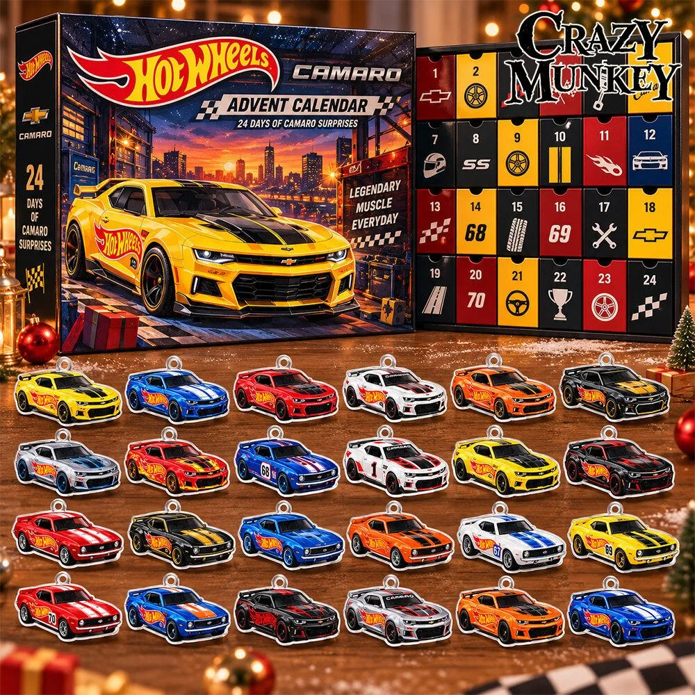 Hot Wheels Chevrolet Camaro Muscle Car Advent Calendar | Collectibles
