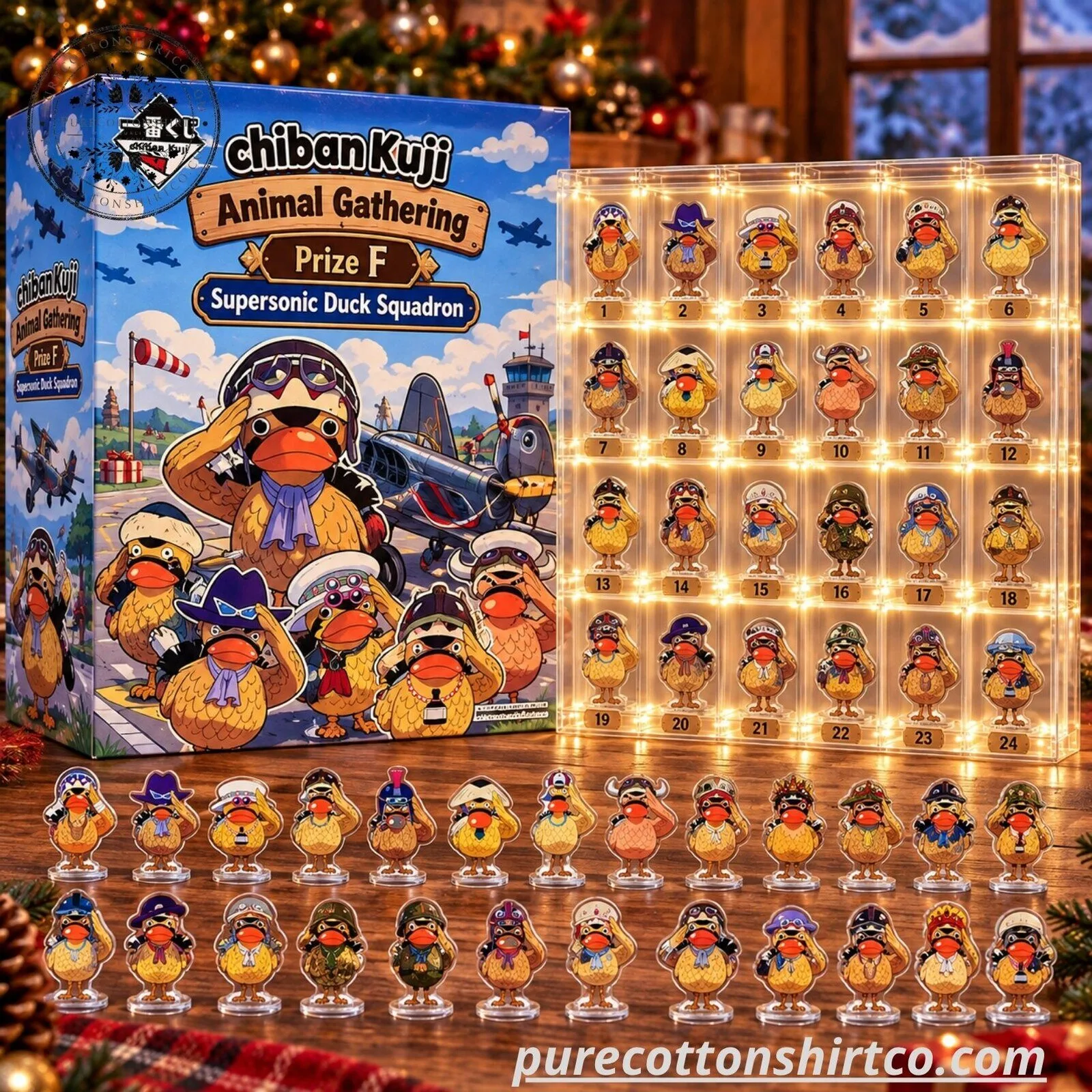Ichiban Kuji Animal Gathering Prize F Supersonic Duck Squadron Acrylic Advent Calendar