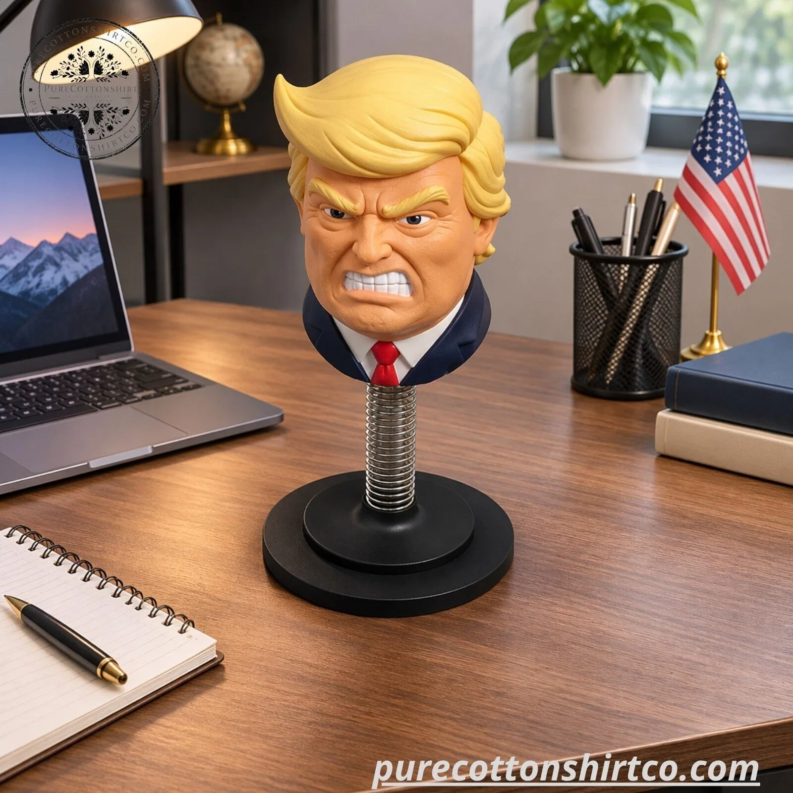 Donald Trump Mama Punchies Stress Relief Desktop Toy - Funny Punching Spring Bobblehead