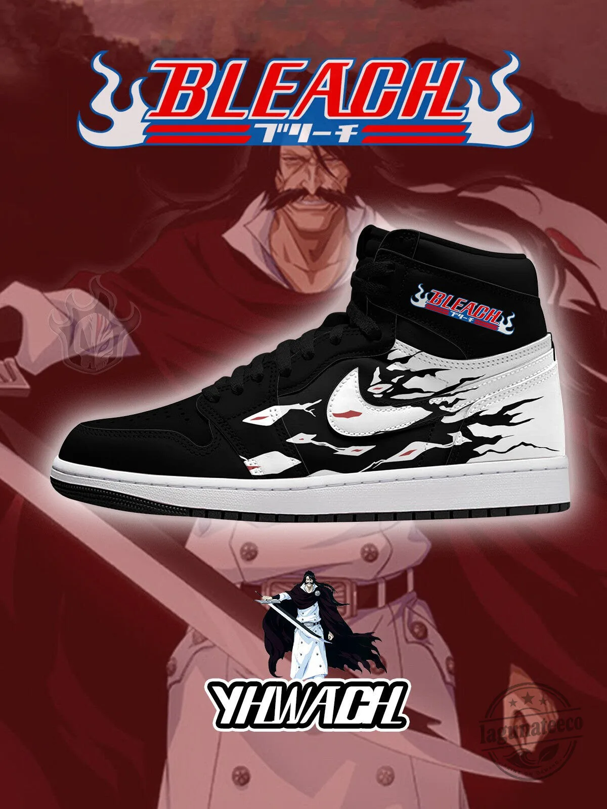 Yhwach Bleach Anime Custom High-Top Sneakers
