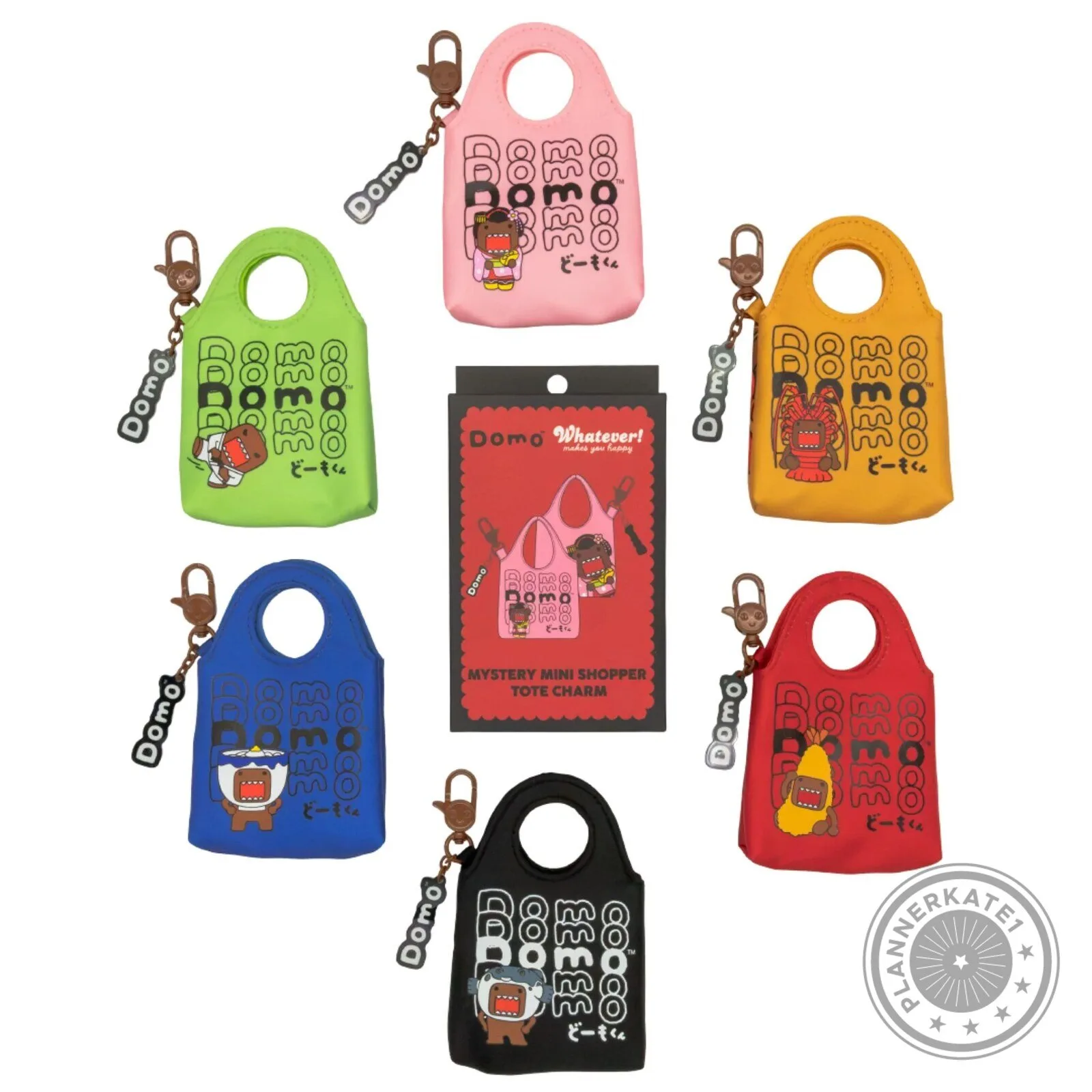Domo-kun Whatever Makes You Happy Mystery Mini Shopper Tote Bag Charm
