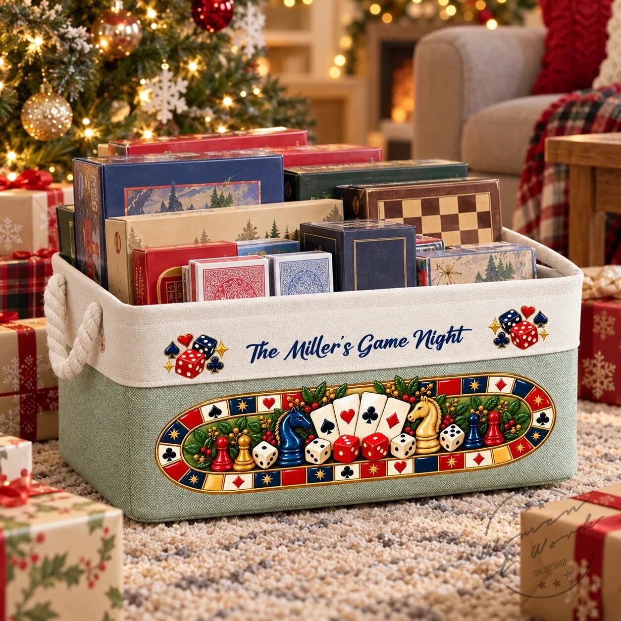 Customizable Storage Basket for Board Games and Playing Cards - Family Game Night Essential 27 Customizable Storage Basket for Board Games and Playing Cards - Family Game Night Essential
